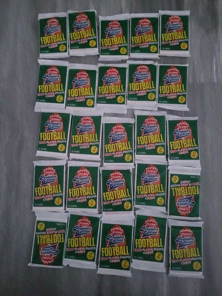 43 Pack Lot 1990 1991 Fleer Premiere Edition & Pacific Football Sealed LOT